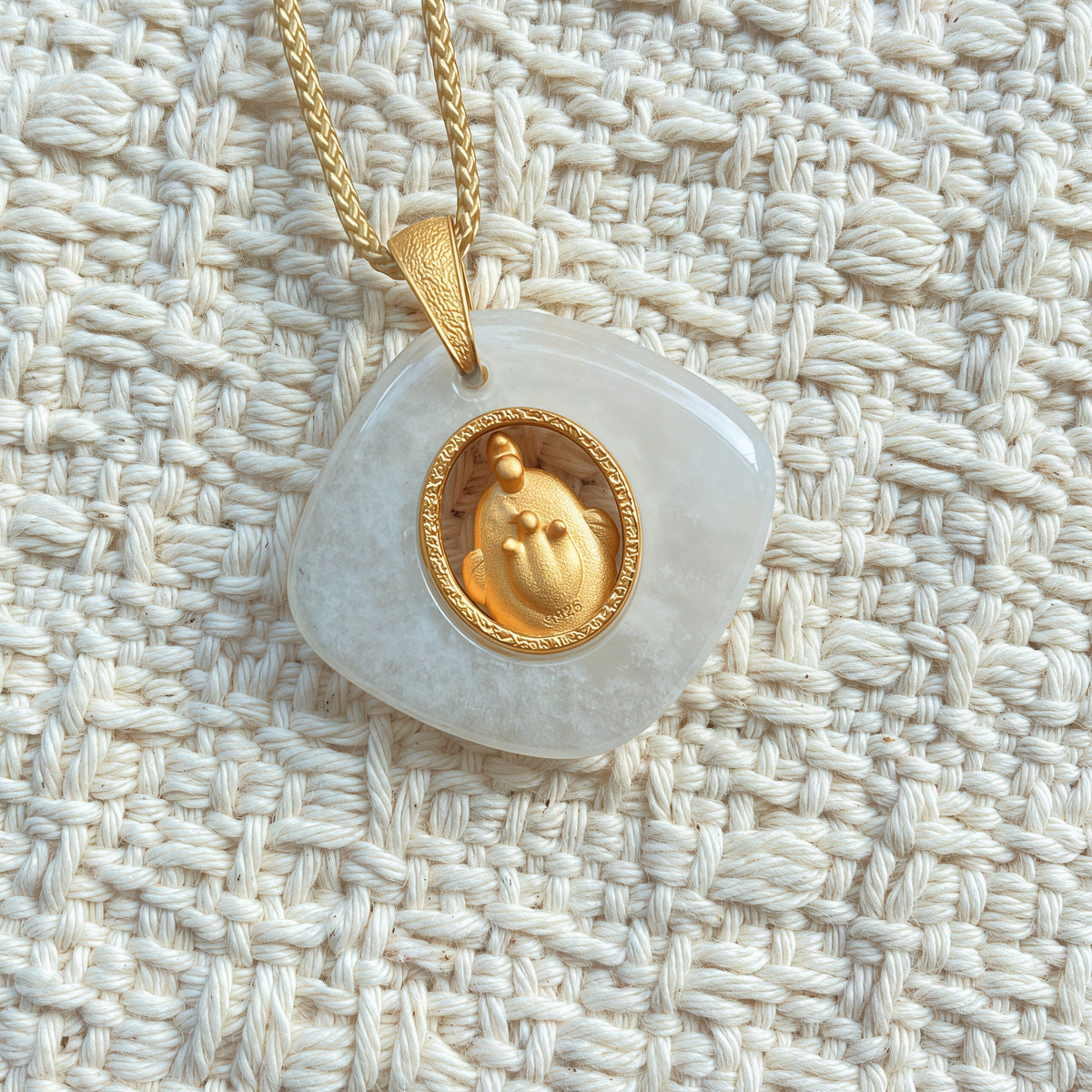 Rooster Birth Animal Pendant – Protect Your True Self – Healing Amulet Gift – Adjustable Cord