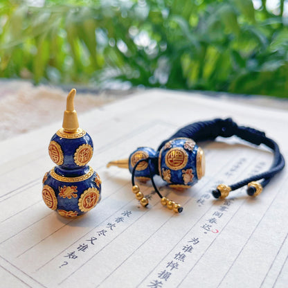 Cloisonné Gourd Pendant, Rich in Auspicious and Prosperous Elements, Unisex, Lucky Gift for You