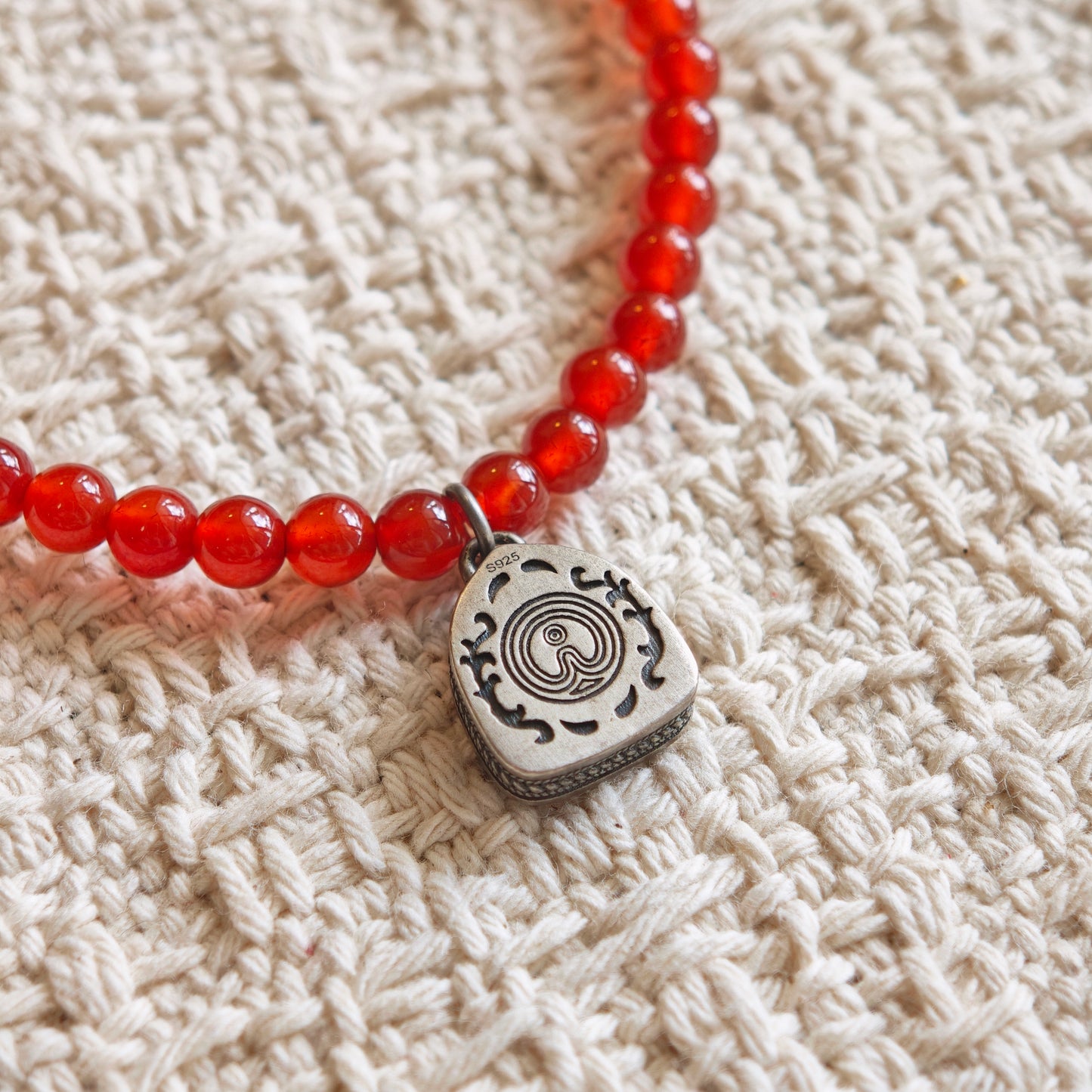 Red Agate Healing Bracelet – Sterling Silver Gold Plated Zodiac Guardian – Personalized Good Luck Charm