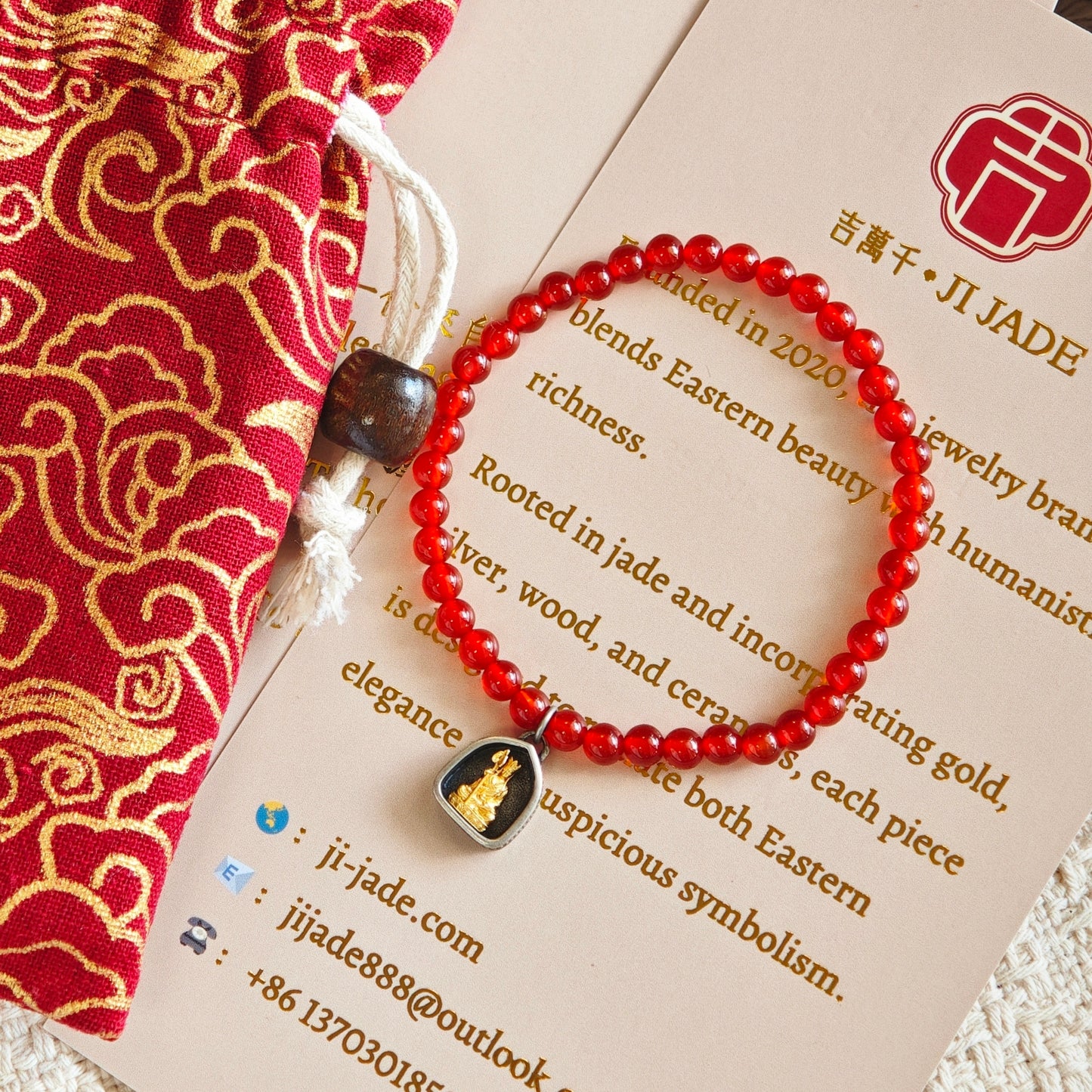 Red Agate Healing Bracelet – Sterling Silver Gold Plated Zodiac Guardian – Personalized Good Luck Charm