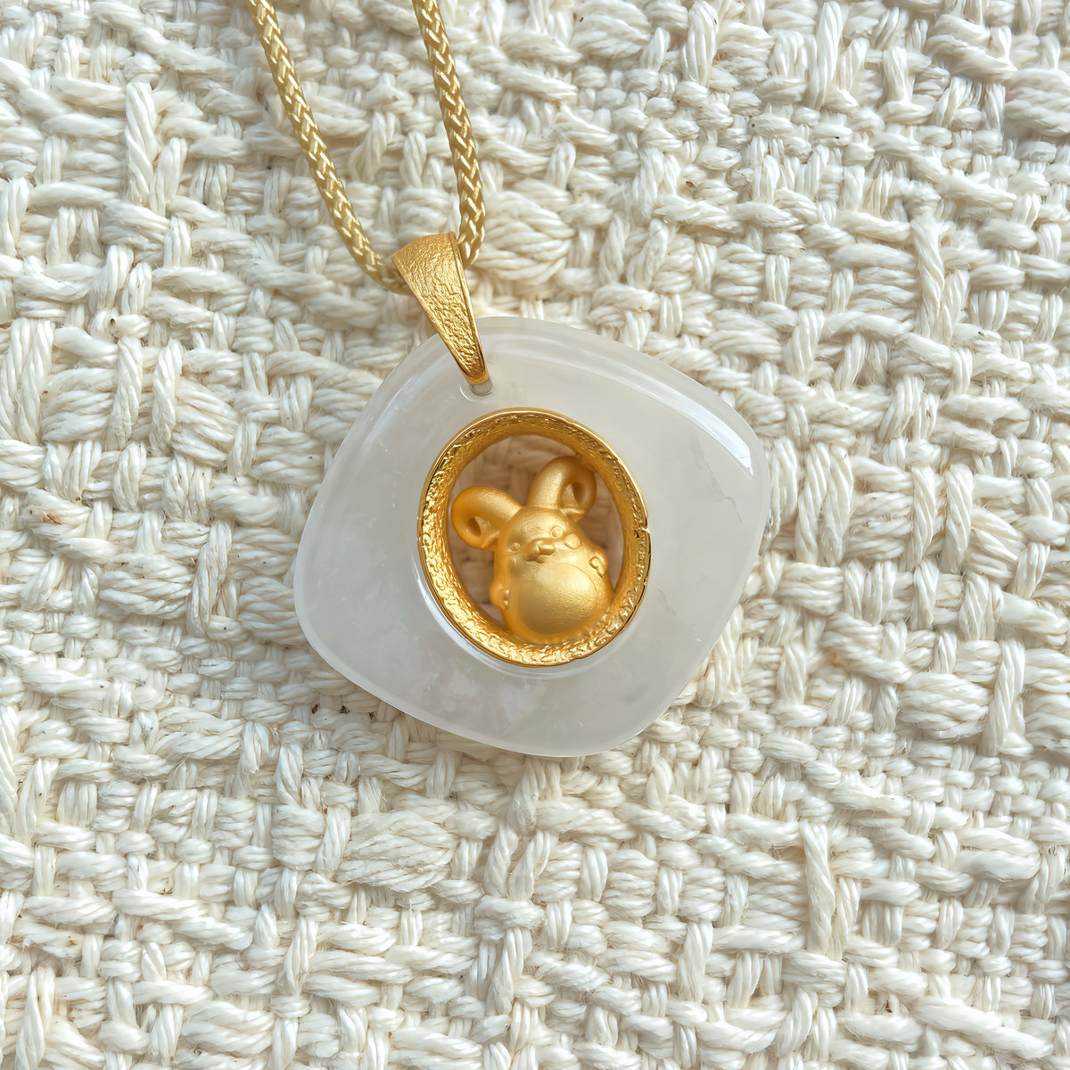 Goat Birth Animal Pendant – Protect Your True Self – Healing Amulet Gift – Adjustable Cord