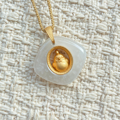 Rooster Birth Animal Pendant – Protect Your True Self – Healing Amulet Gift – Adjustable Cord